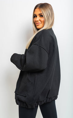 Oversized Chunky Bomber Jacket