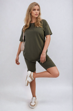 Loose Fit Top and Biker Shorts Co-ord Set