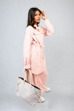 Oversized Long Sleeve Belted Button Down Top and Trouser Co-ord Set