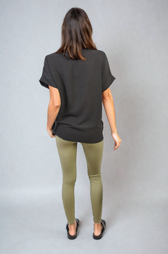 V-Neck Twist Front Top