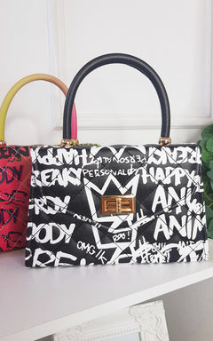 Graffiti Print Handbag