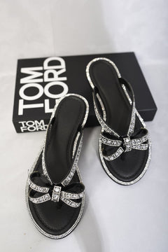 Embellished Bow Detail Sandals